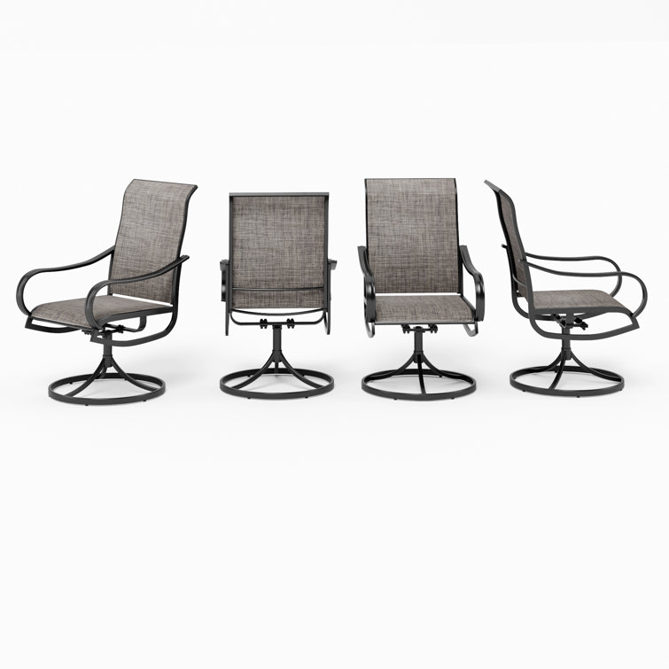 Lark Manor Mcgahan Swivel Patio Dining Armchair & Reviews Wayfair